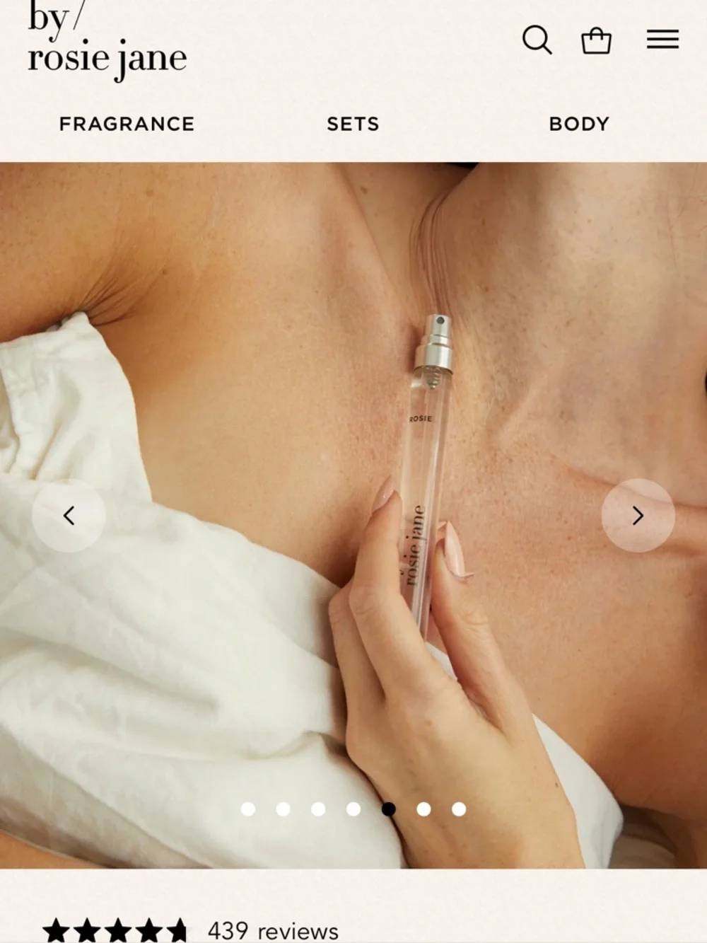 by/ rosie jane Travel Spray - Clear Bottle and Box
